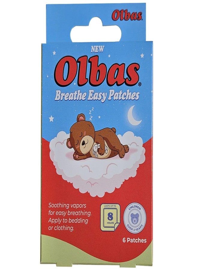 أولباس لصقات أولباس للتنفس بسهولة، راحة طبيعية للجيوب الأنفية والأنف للأطفال فوق 3 سنوات، معطرة بالأوكالبتوس، لصقات بخار مهدئة تدوم طويلاً ولا تسبب النعاس (عبوة واحدة - 6 لصقات) - Image 1